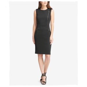 DKNY Sleeveless Zipper Sheath Dress - 14
